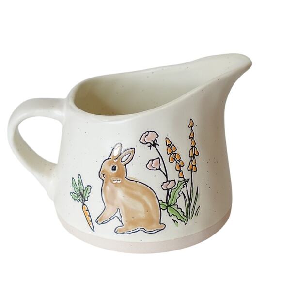 Eli & Ana Franny Bunny Rabbit Creamer Pitcher/ handmade ceramics/ spring - Picture 1 of 6